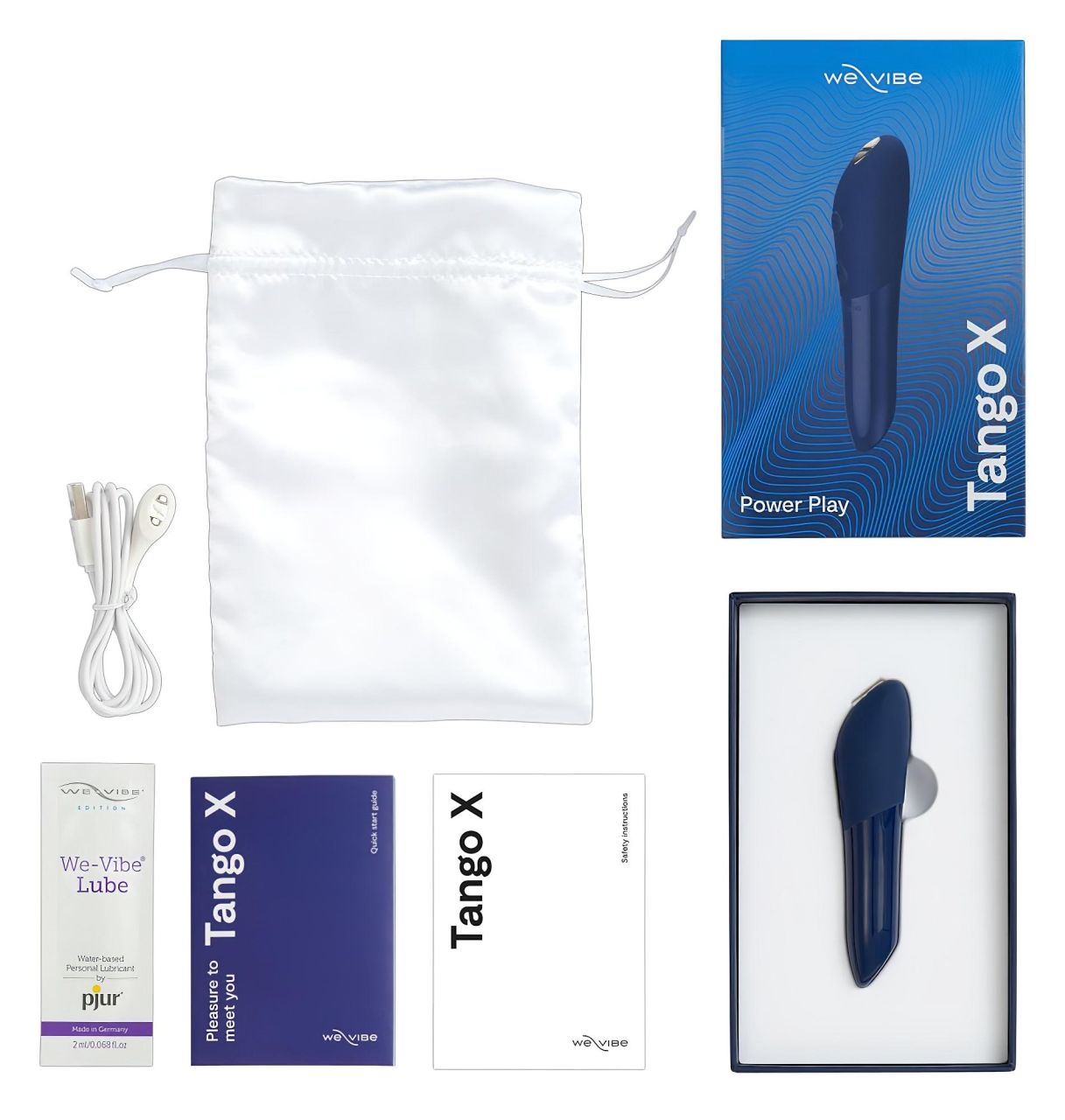 We-Vibe Tango X - vízálló rúdvibrátor (kék) We-Vibe Tango X - vízálló rúdvibrátor (kék)