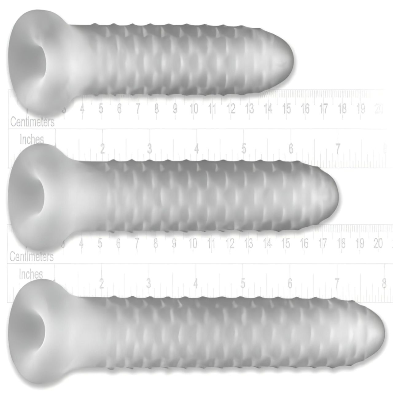 Fat Boy Checker Box - péniszköpeny (19cm) - fehér