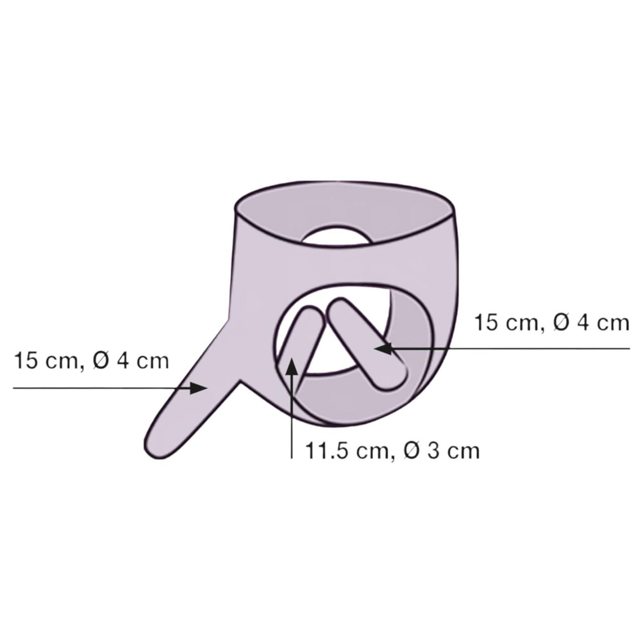 ZADO - bőr alsó külső + 2 belső dildóval (fekete) ZADO - bőr alsó külső + 2 belső dildóval (fekete)