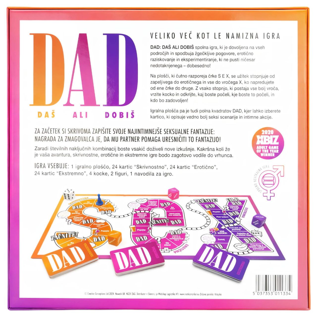 AVK: Adsz Vagy Kapsz - felnőtt szex társasjáték (szlovén nyelven) AVK: Adsz Vagy Kapsz - felnőtt szex társasjáték (szlovén nyelven)