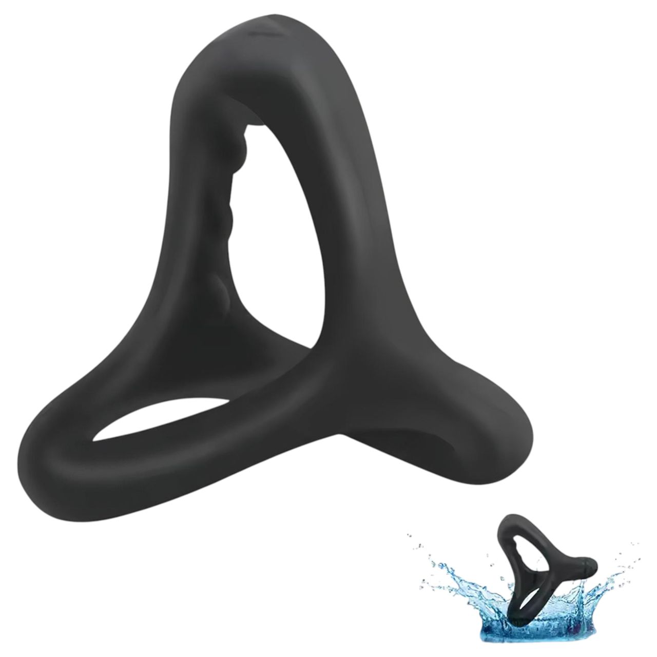 Pénisz- és heregyűrű pontozott felszínnel (fekete) Pénisz- és heregyűrű pontozott felszínnel (fekete)