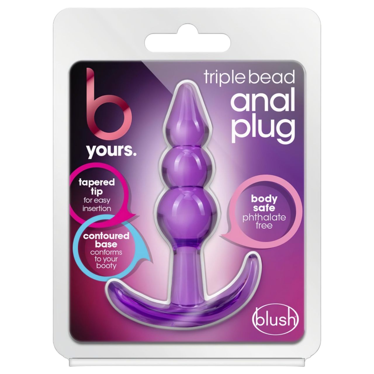 B Yours - gömbös anál plug (lila) B Yours - gömbös anál plug (lila)