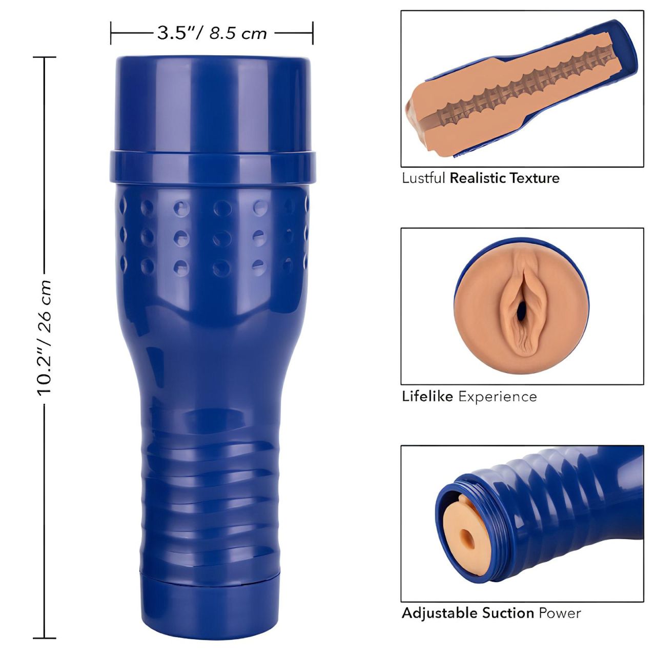 Private - Alexa Tomas műpunci (natúr-kék) Private - Alexa Tomas műpunci (natúr-kék)