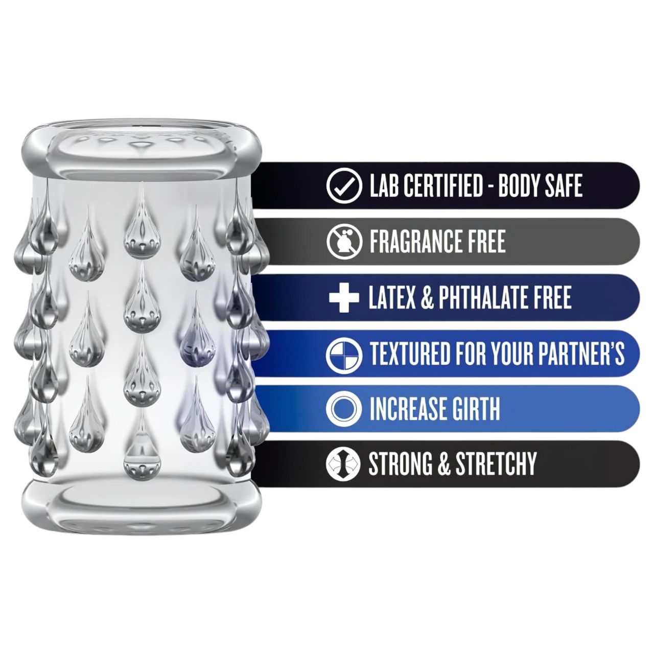 Stay Hard - gömbös péniszmandzsetta (átlátszó) Stay Hard - gömbös péniszmandzsetta (átlátszó)