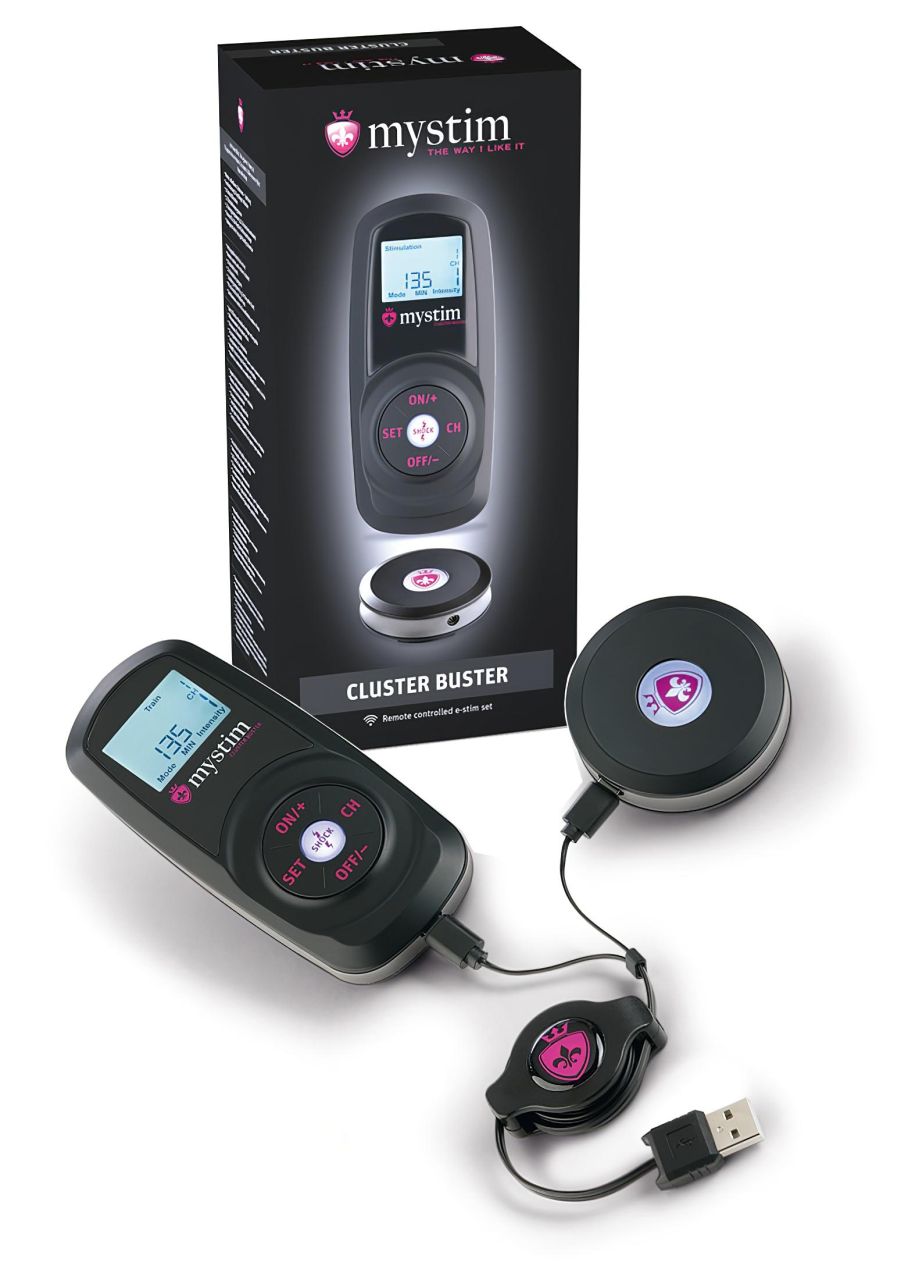 Mystim Cluster Buster - távirányító szett elektro termékekhez Mystim Cluster Buster - távirányító szett elektro termékekhez