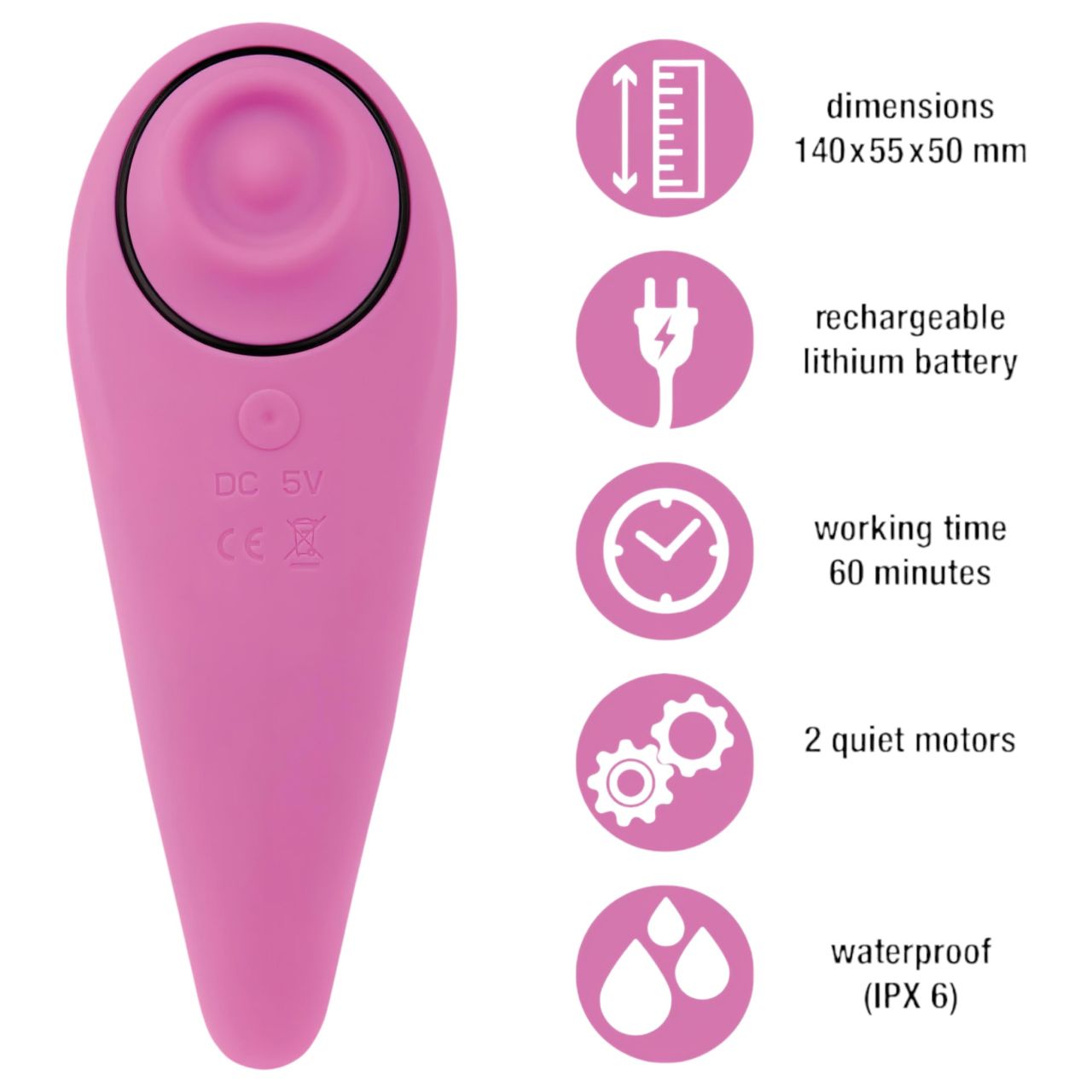 FEELZTOYS Femmegasm - akkus 2in1 csikló vibrátor (pink) FEELZTOYS Femmegasm - akkus 2in1 csikló vibrátor (pink)