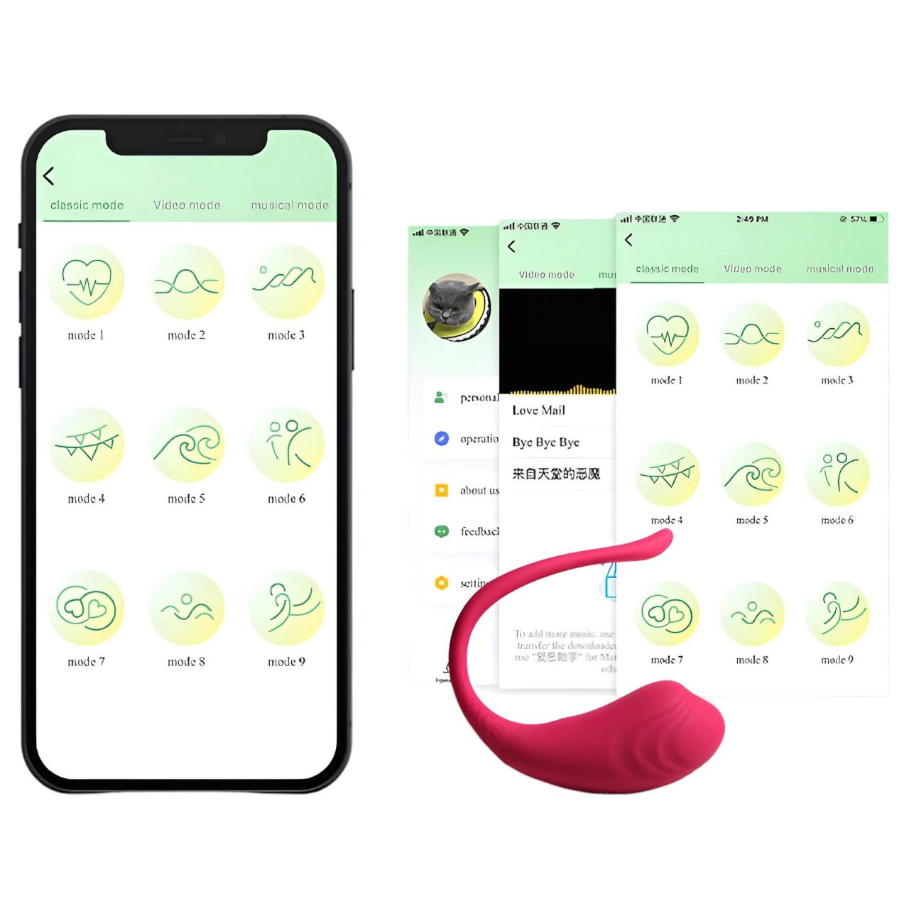 Funny Me - okos, akkus vibrációs tojás (pink) Funny Me - okos, akkus vibrációs tojás (pink)