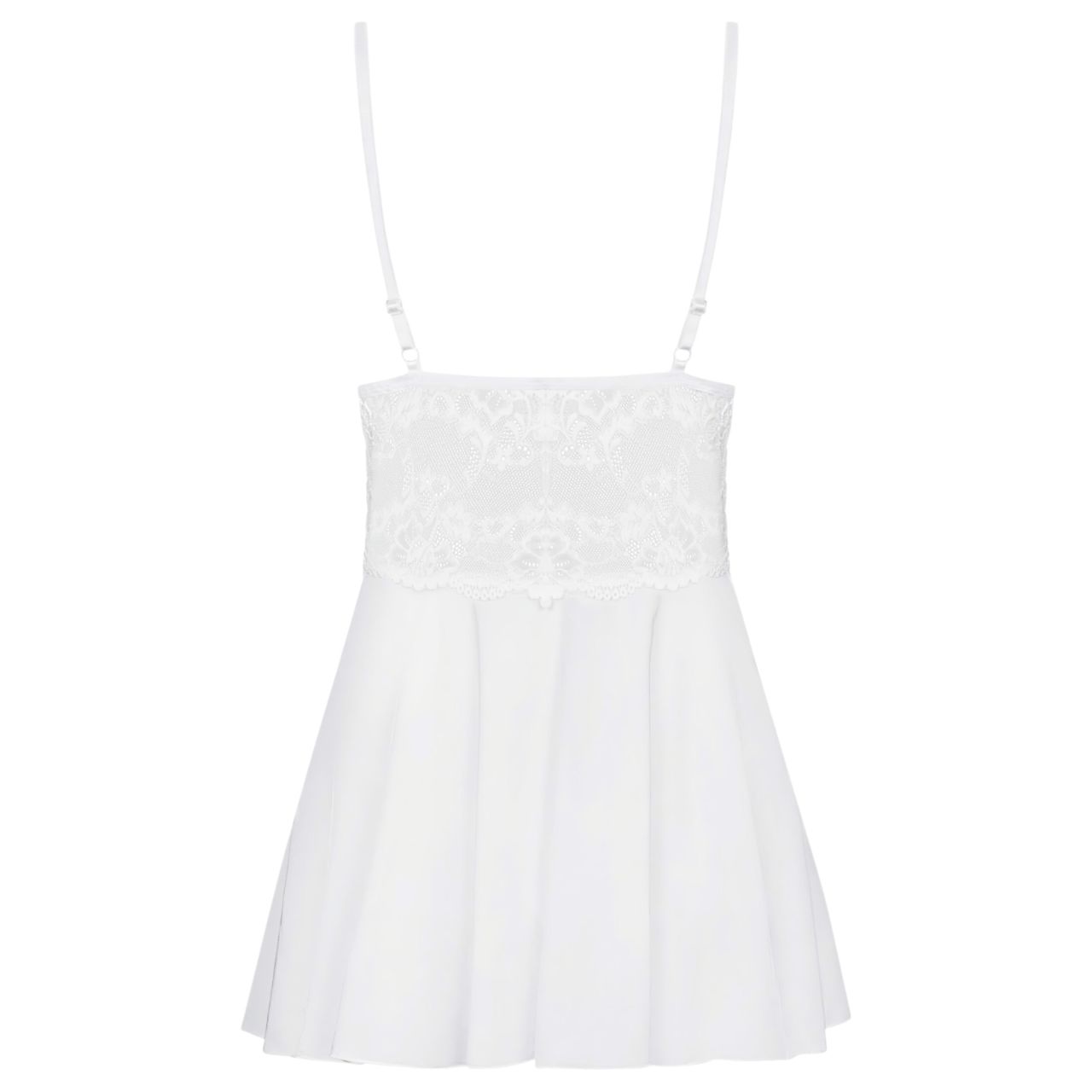 Obsessive 810-BAB-2 - csipke babydoll és tanga (fehér) Obsessive 810-BAB-2 - csipke babydoll és tanga (fehér)