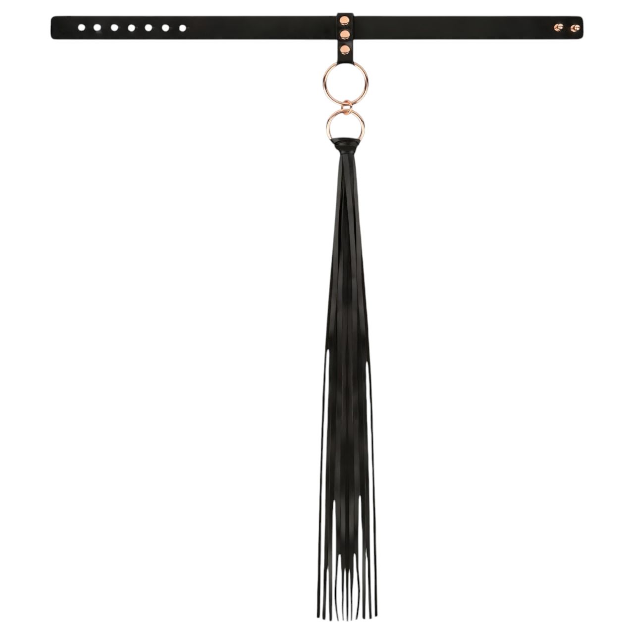 Rosy Gold - nyakörv és paskoló (fekete) Rosy Gold - nyakörv és paskoló (fekete)