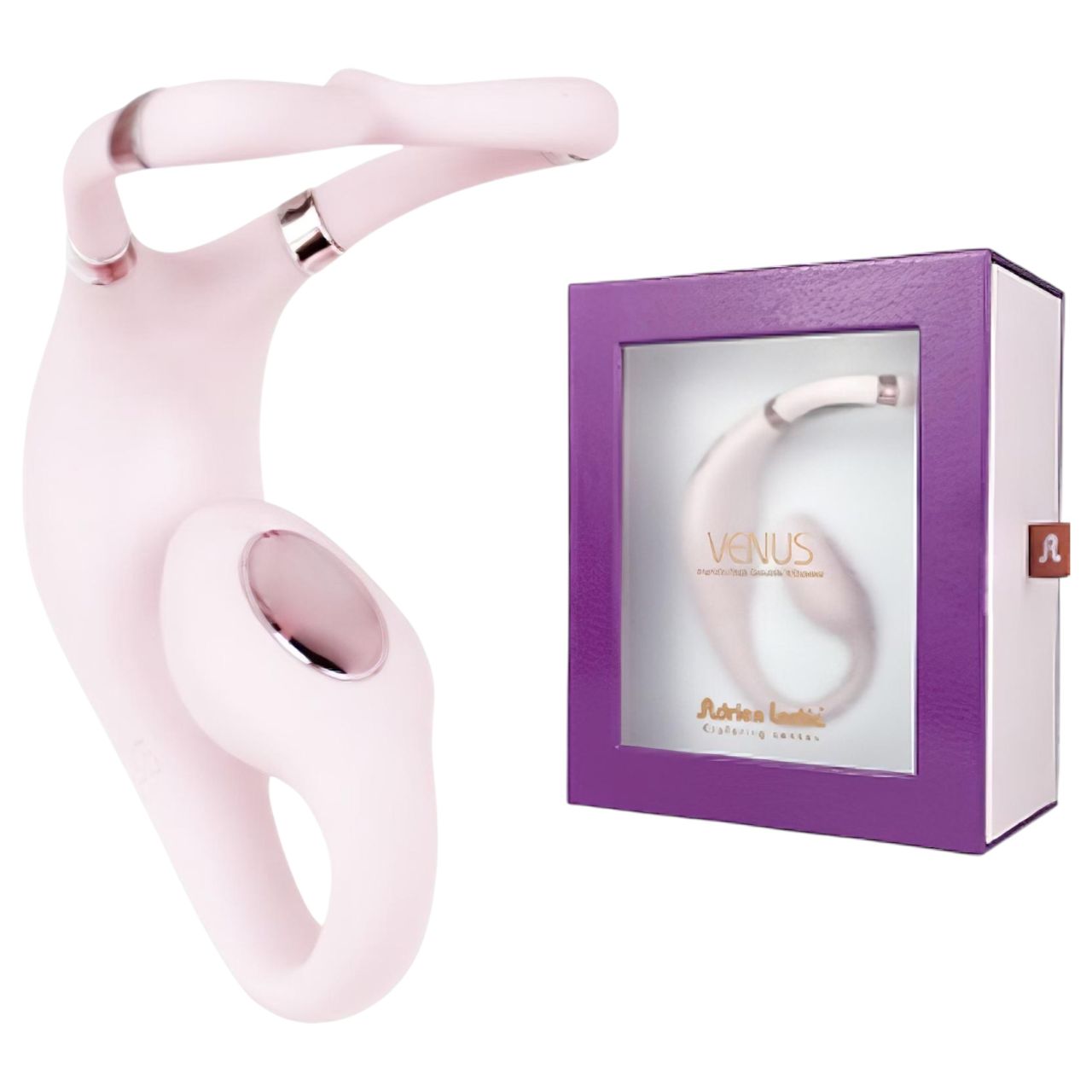 Adrien Lastic Venus - G-pont- és csikló vibrátor (pink) Adrien Lastic Venus - G-pont- és csikló vibrátor (pink)