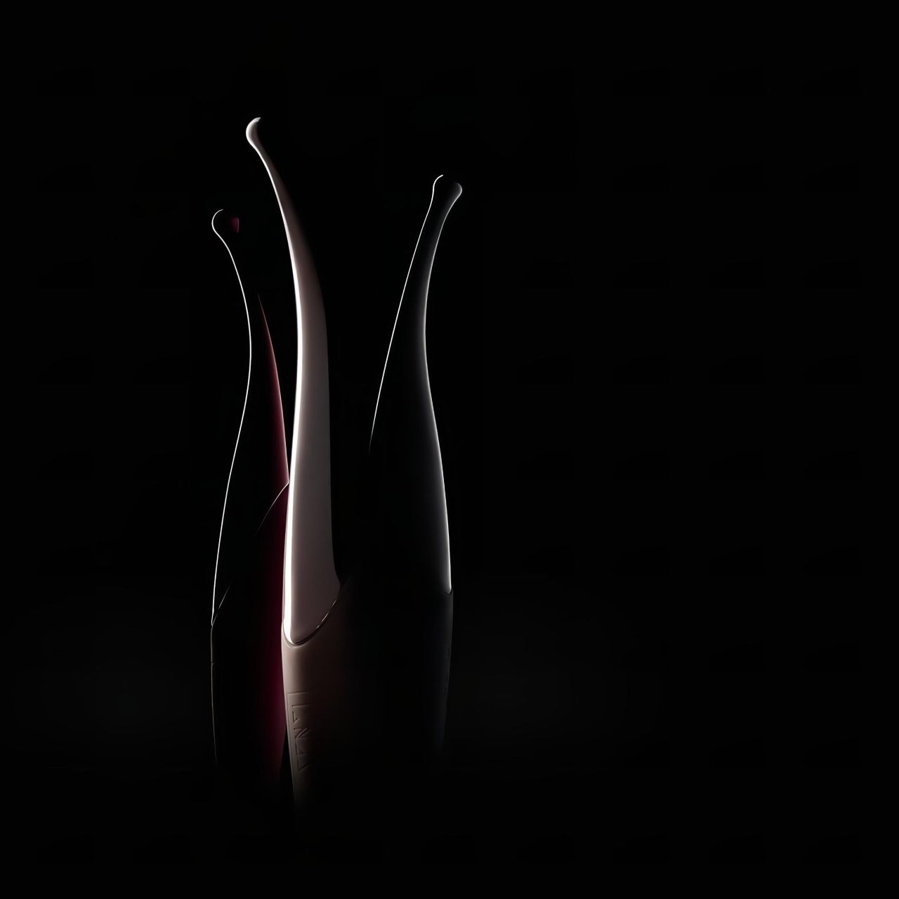 Senzi - akkus, vízálló csikló vibrátor (piros)