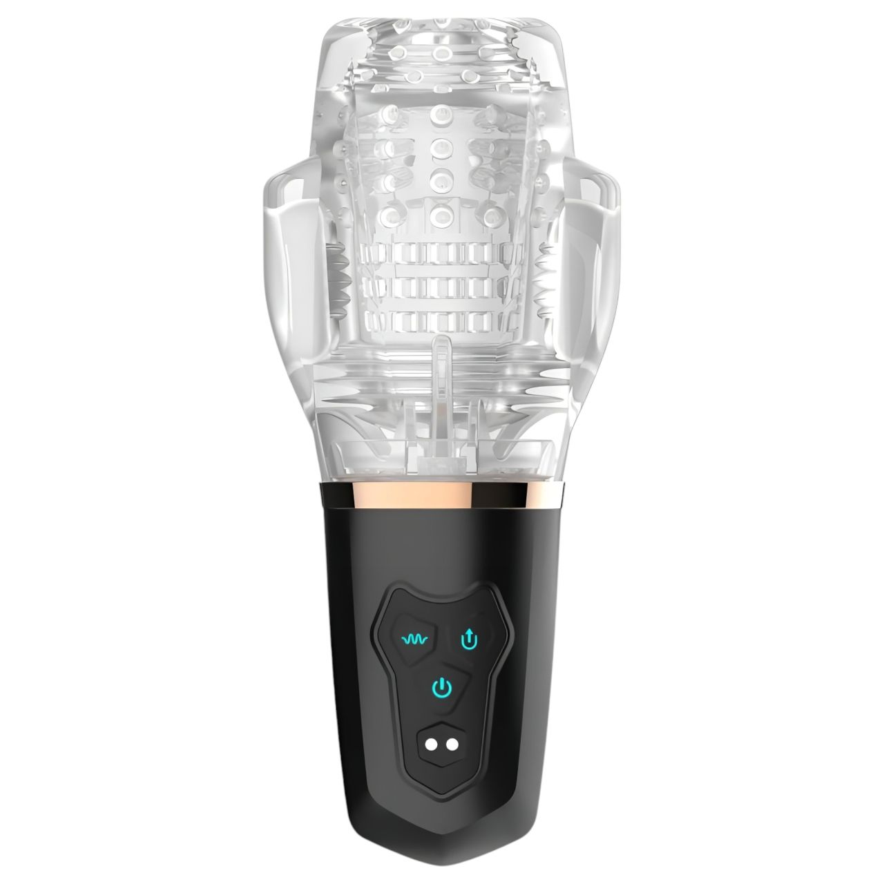 Funny Me Rocket Cup - szívó-rezgő maszturbátor (átlátszó-fekete) Funny Me Rocket Cup - szívó-rezgő maszturbátor (átlátszó-fekete)