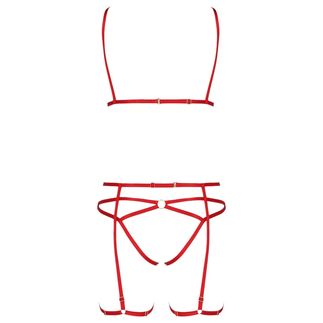 Passion Magali - dísz testhám szett - 3 részes (piros) Passion Magali - dísz testhám szett - 3 részes (piros)