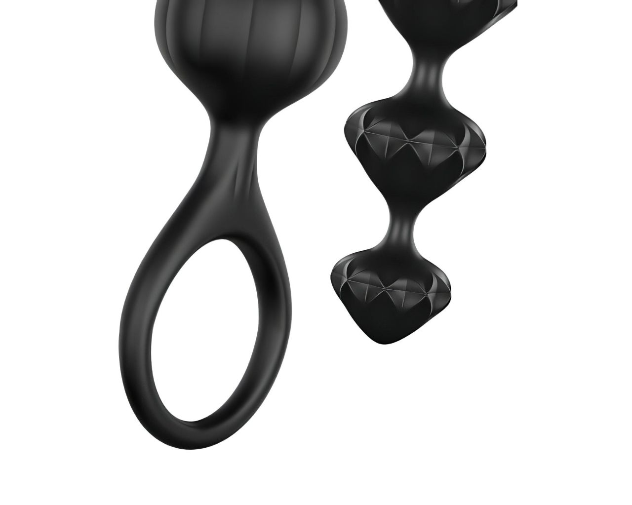 Satisfyer Love Beads - gyöngyös anál dildó szett (fekete) Satisfyer Love Beads - gyöngyös anál dildó szett (fekete)