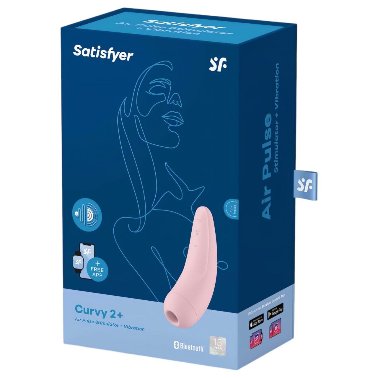 Satisfyer Curvy 2+ - okos léghullámos csiklóizgató (pink) Satisfyer Curvy 2+ - okos léghullámos csiklóizgató (pink)