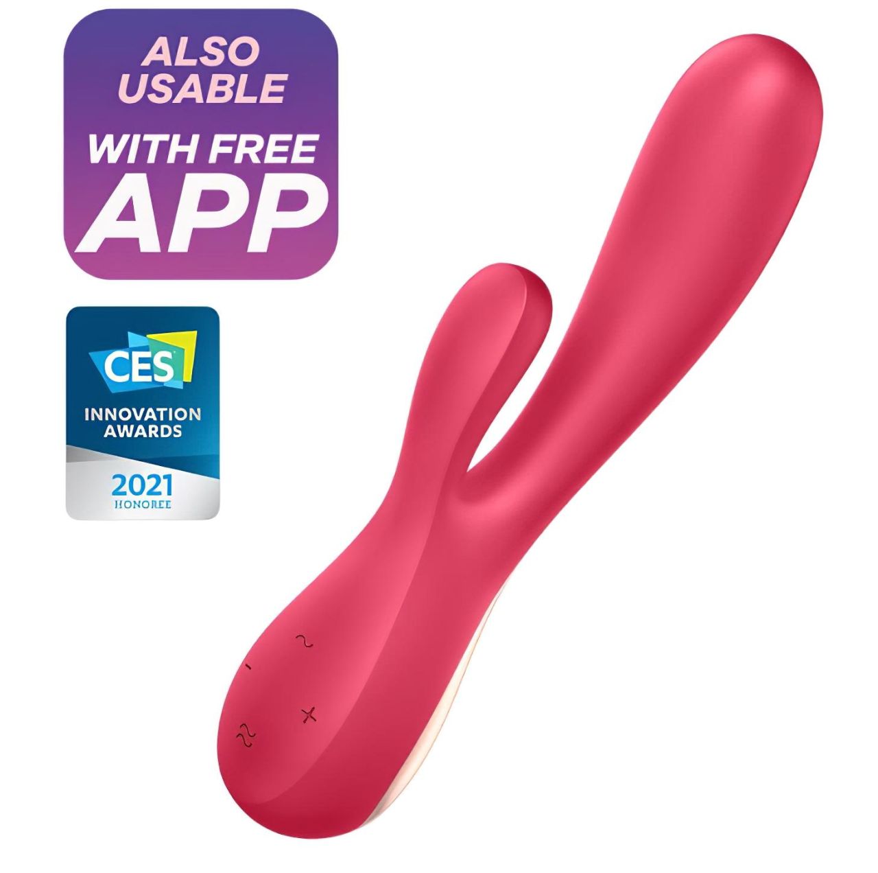 Satisfyer Mono Flex - okos vízálló vibrátor (piros) Satisfyer Mono Flex - okos vízálló vibrátor (piros)