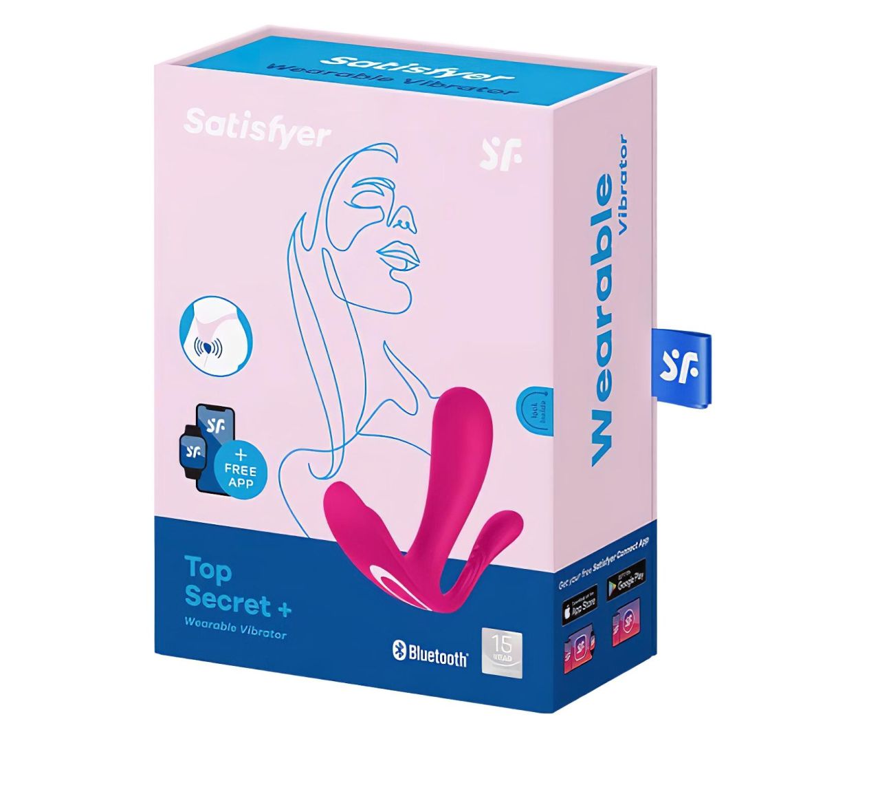 Satisfyer Top Secret Plus - okos 3 ágú vibrátor (pink) Satisfyer Top Secret Plus - okos 3 ágú vibrátor (pink)