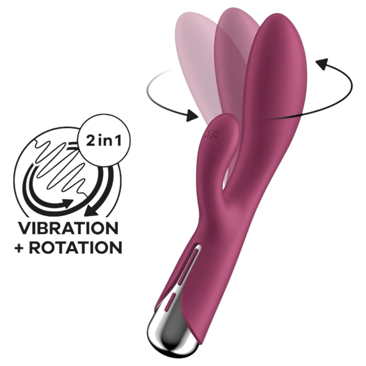 Satisfyer Spinning Rabbit 1 - forgó csiklókaros vibrátor (piros) Satisfyer Spinning Rabbit 1 - forgó csiklókaros vibrátor (piros)
