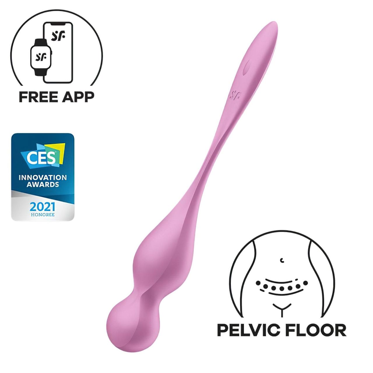 Satisfyer Love Birds 1 - okos, vibrációs gésagolyó (pink) Satisfyer Love Birds 1 - okos, vibrációs gésagolyó (pink)