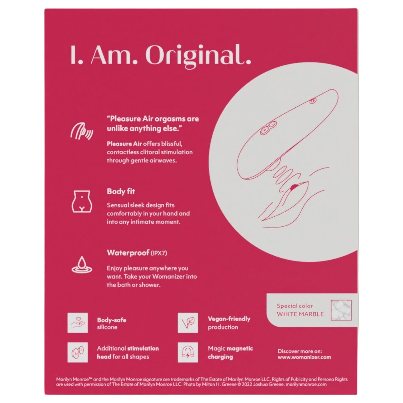 Womanizer Marilyn Monroe - léghullámos csiklóizgató (fehér) Womanizer Marilyn Monroe - léghullámos csiklóizgató (fehér)