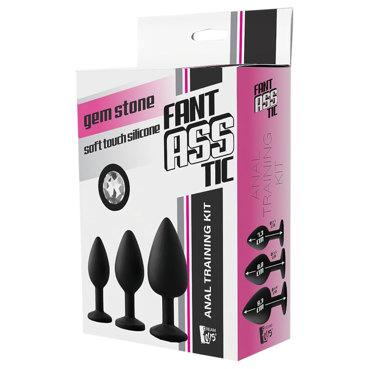 Dreamtoys Fantasstic - anál plug szett - 3db (fekete)