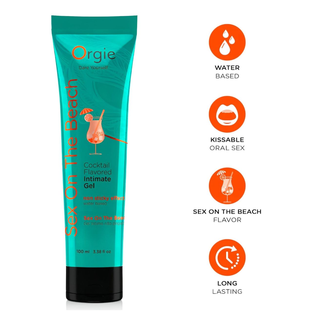 Orgie Cocktail - ehető síkosító - Sex On The Beach (100ml) Orgie Cocktail - ehető síkosító - Sex On The Beach (100ml)