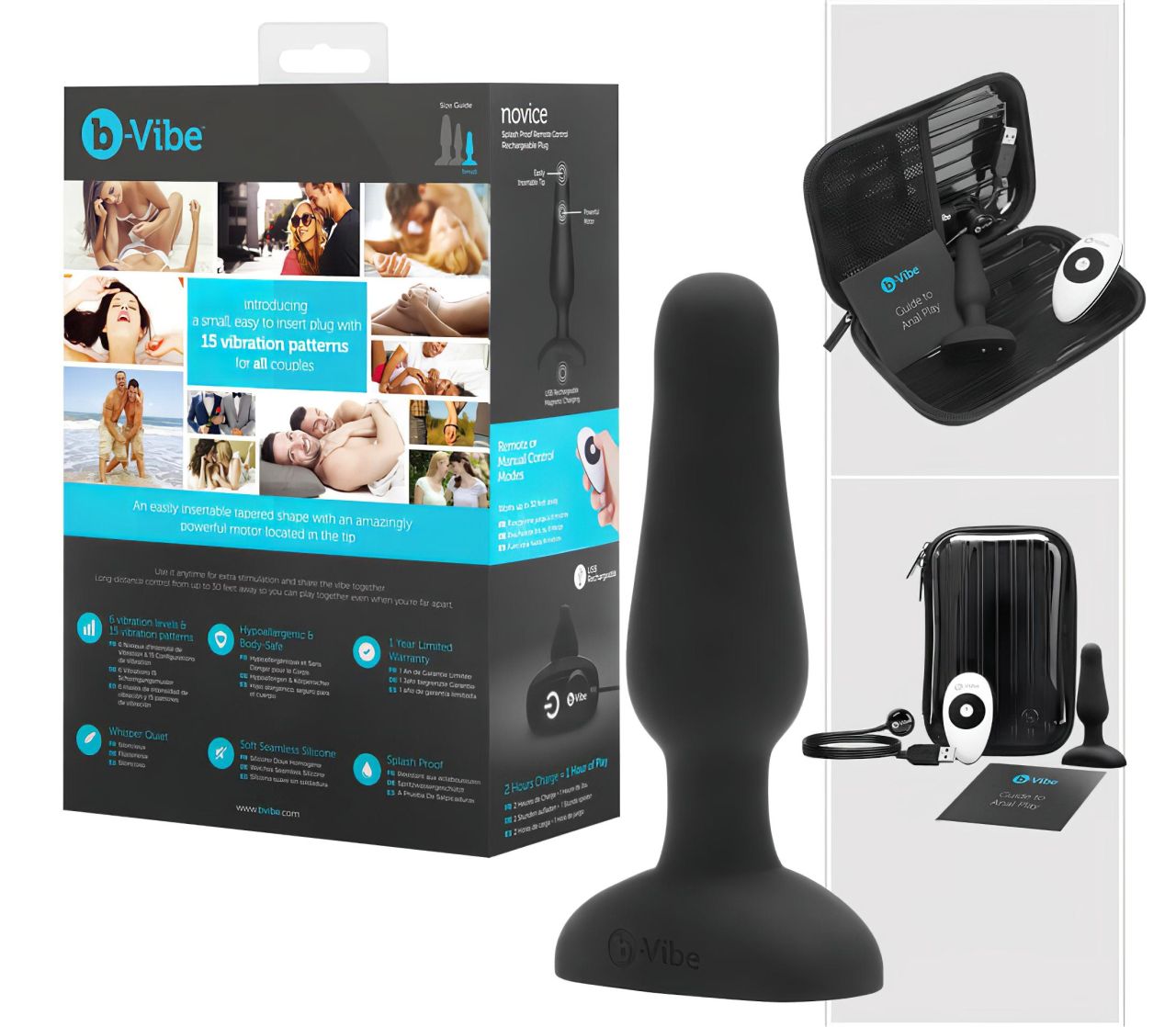 b-Vibe Novice - kezdő anál vibrátor (fekete) b-Vibe Novice - kezdő anál vibrátor (fekete)