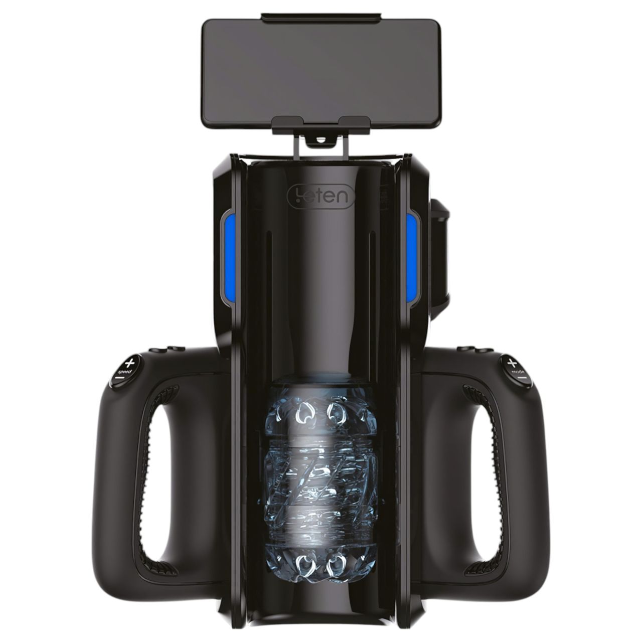 LETEN SM 500 - fel-le mozgó maszturbátor telefon tartóval (fekete) LETEN SM 500 - fel-le mozgó maszturbátor telefon tartóval (fekete)