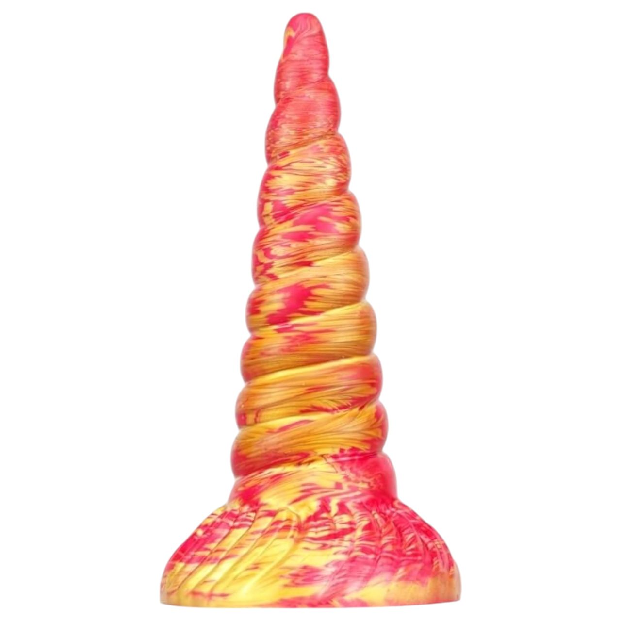 Metallic Anal - szilikon unikornis dildó - 17cm (pink-arany) Metallic Anal - szilikon unikornis dildó - 17cm (pink-arany)