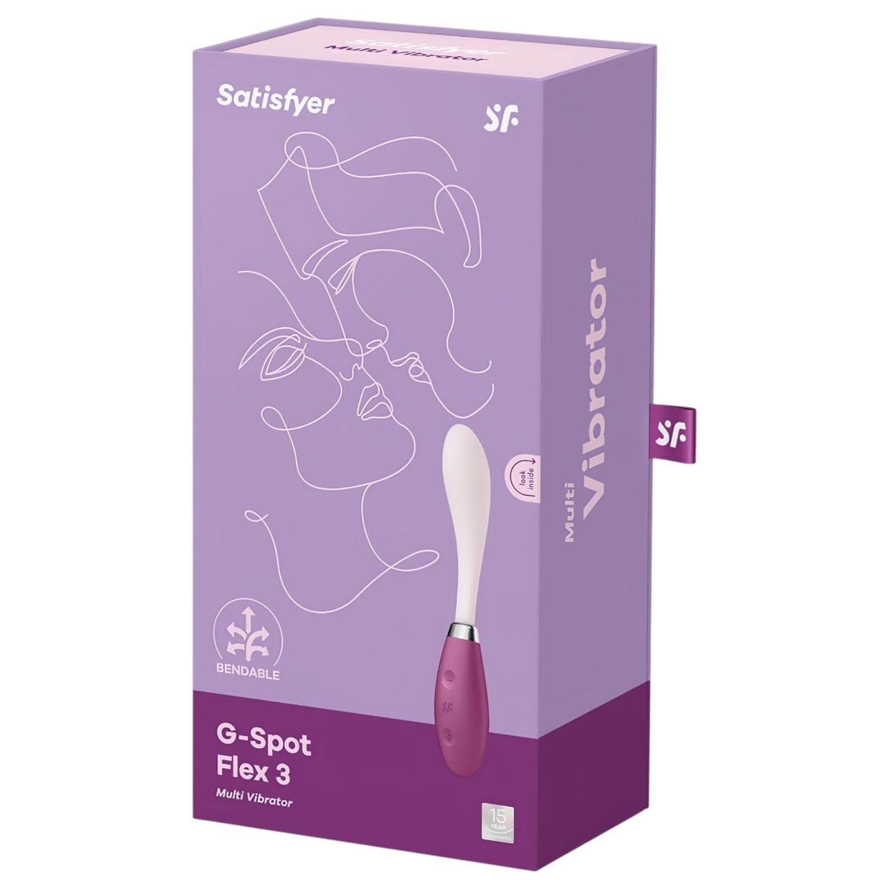 Satisfyer G-Spot Flex 3 - akkus G-pont vibrátor (pink-vörös) Satisfyer G-Spot Flex 3 - akkus G-pont vibrátor (pink-vörös)
