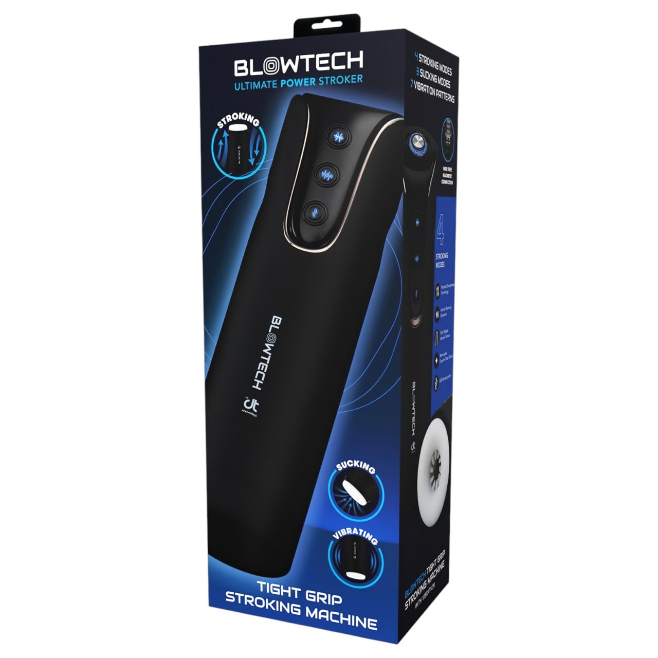 Dreamtoys Blowtech Tight Grip - rezgő maszturbátor (fekete) Dreamtoys Blowtech Tight Grip - rezgő maszturbátor (fekete)