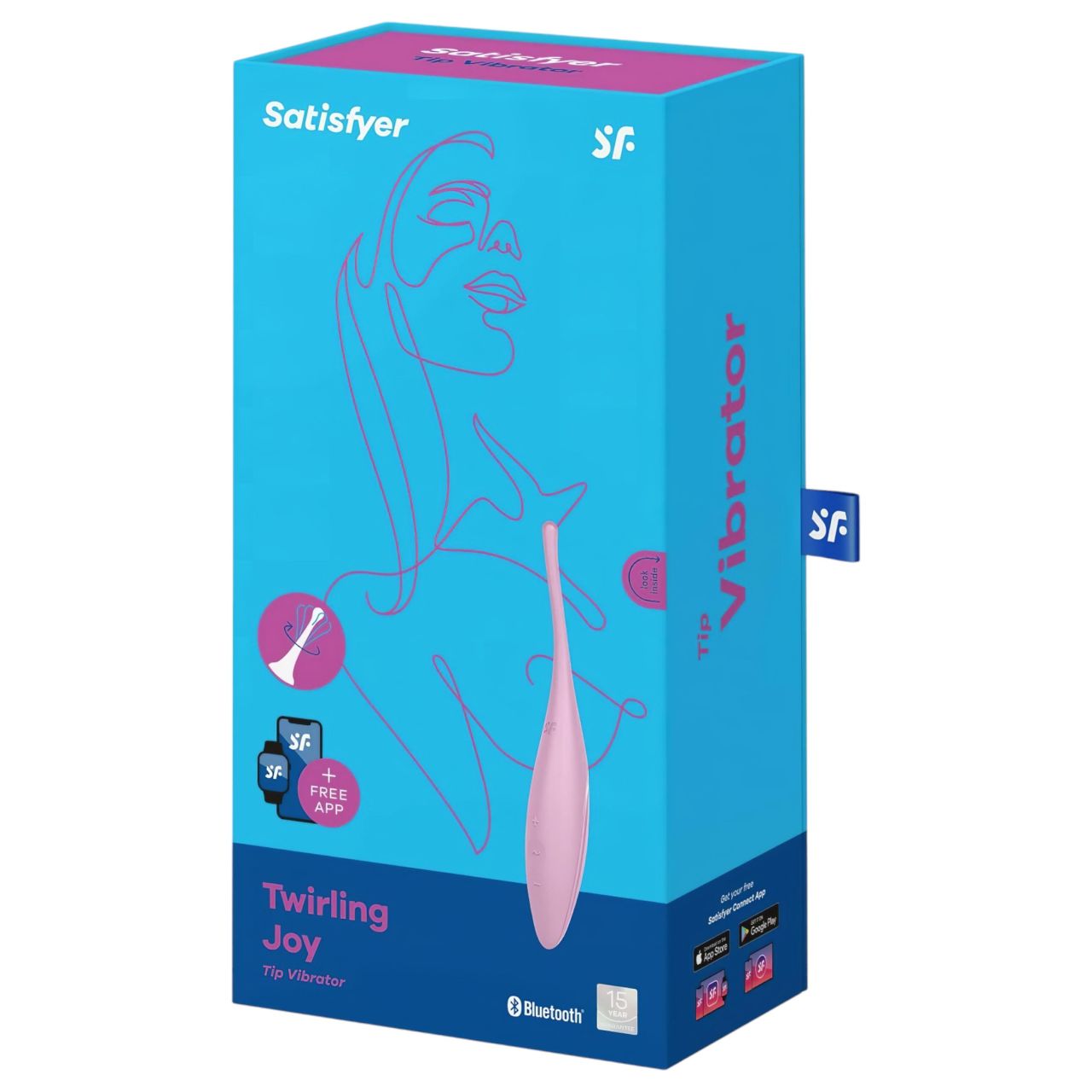 Satisfyer Twirling Joy - okos vízálló csikló vibrátor (pink) Satisfyer Twirling Joy - okos vízálló csikló vibrátor (pink)
