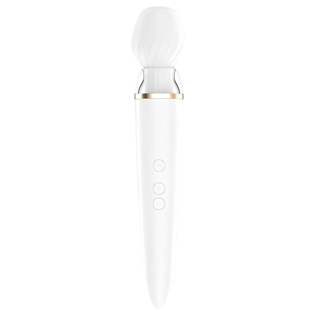 Satisfyer Double Wand-er - okos masszírozó vibrátor (fehér) Satisfyer Double Wand-er - okos masszírozó vibrátor (fehér)