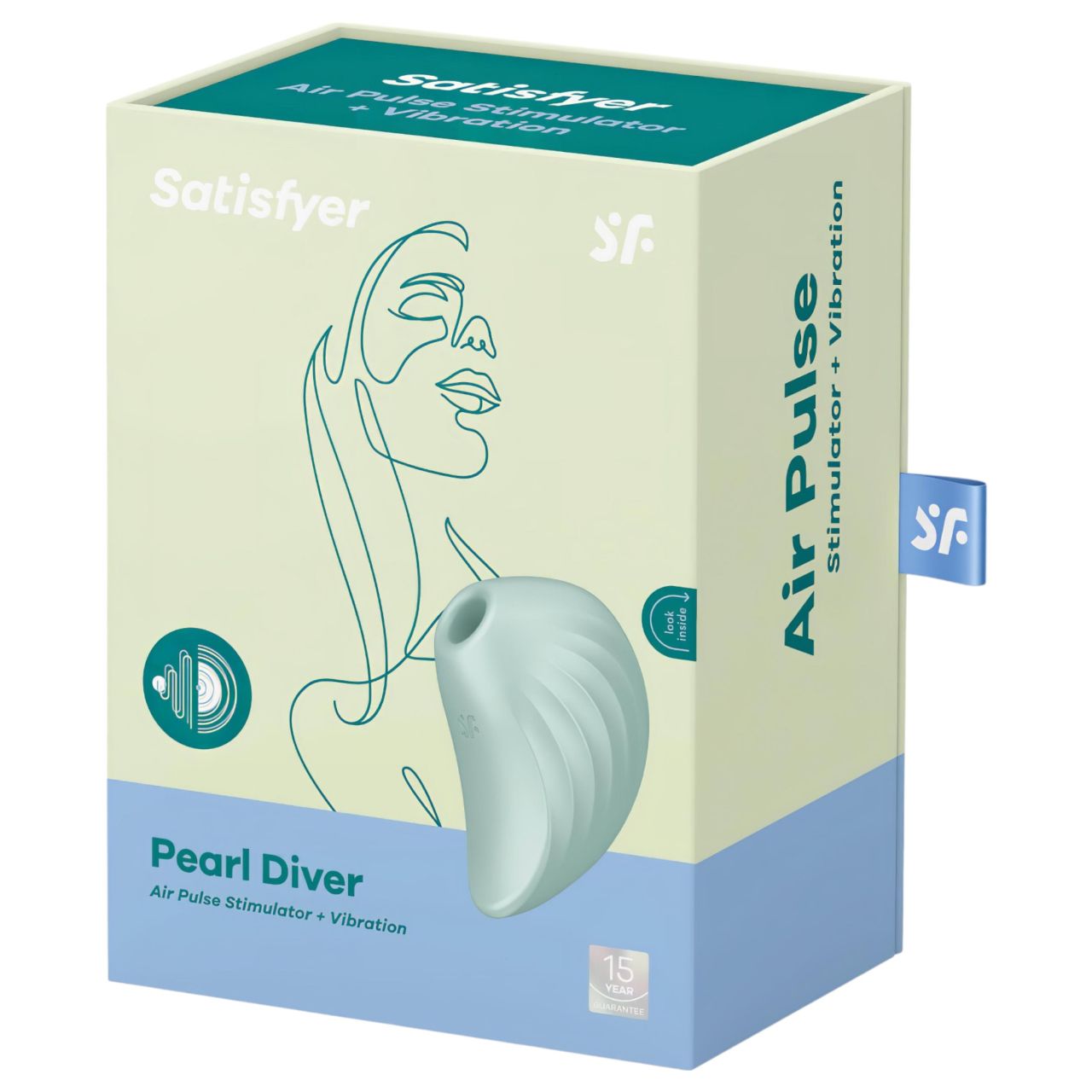 Satisfyer Pearl Diver - léghullámos csikló vibrátor (menta) Satisfyer Pearl Diver - léghullámos csikló vibrátor (menta)