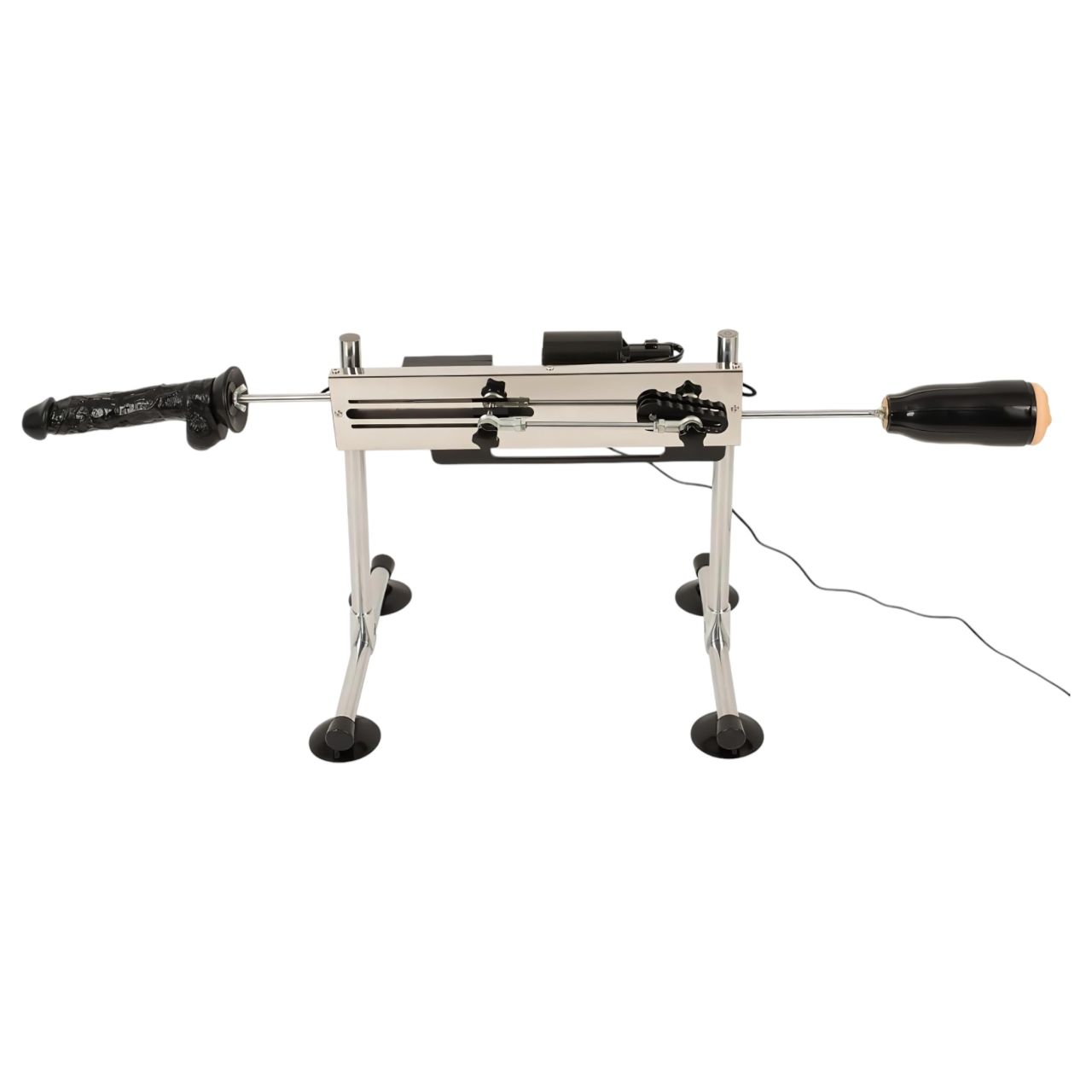 The Banger Fucking Machine - dupla szexgép + 2 dildó és 1 műpunci The Banger Fucking Machine - dupla szexgép + 2 dildó és 1 műpunci