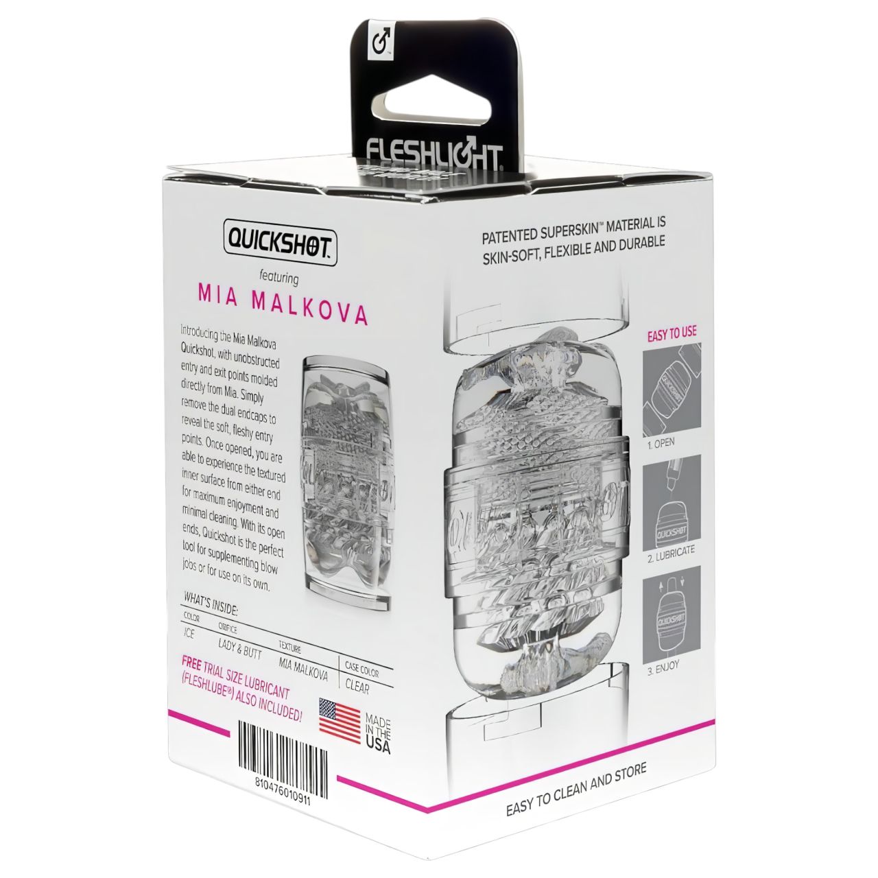 Fleshlight Quickshot Mia Malkova - utazó maszturbátor