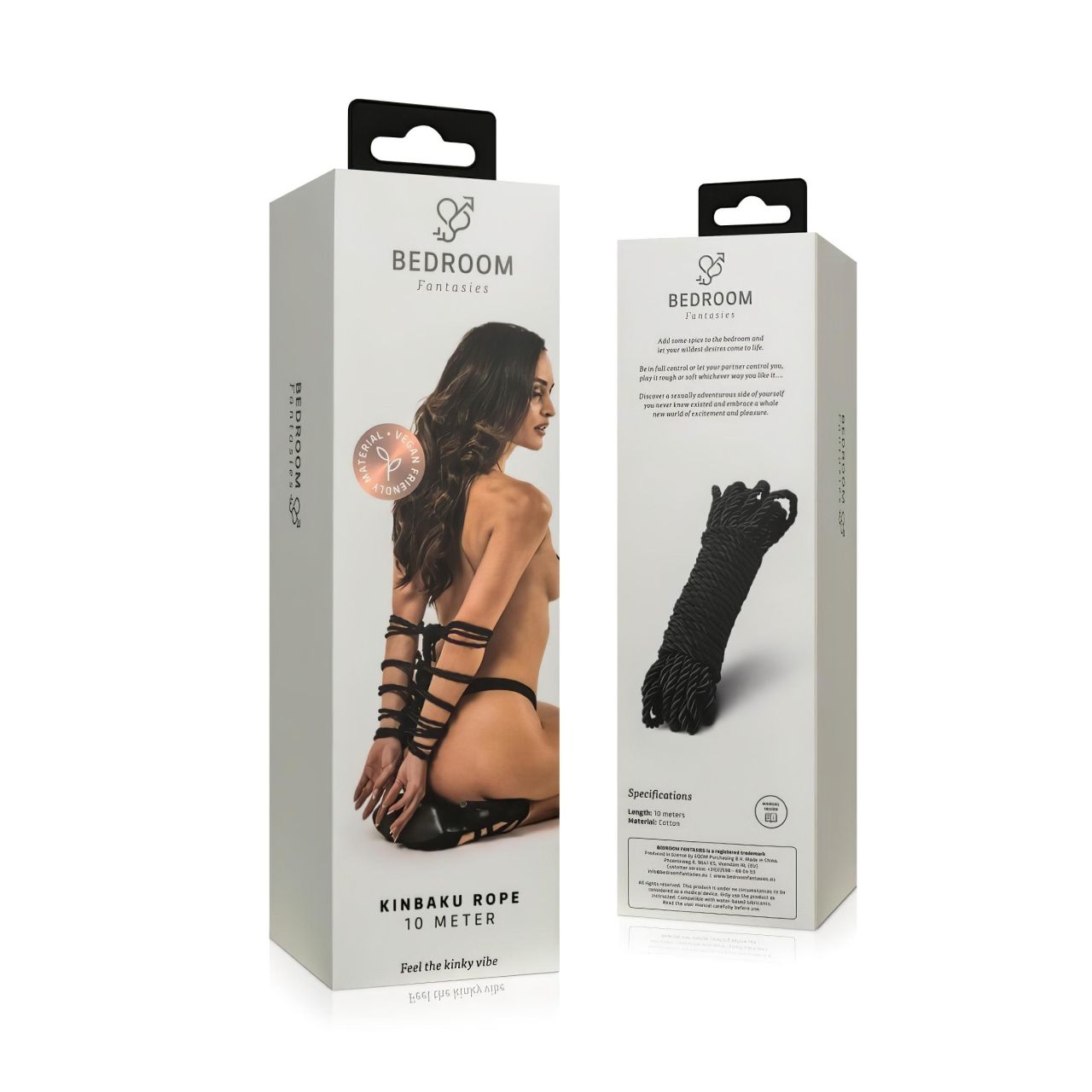 Bedroom Fantasies - Shibari (Kinbaku) kötél - 10 m (fekete) Bedroom Fantasies - Shibari (Kinbaku) kötél - 10 m (fekete)