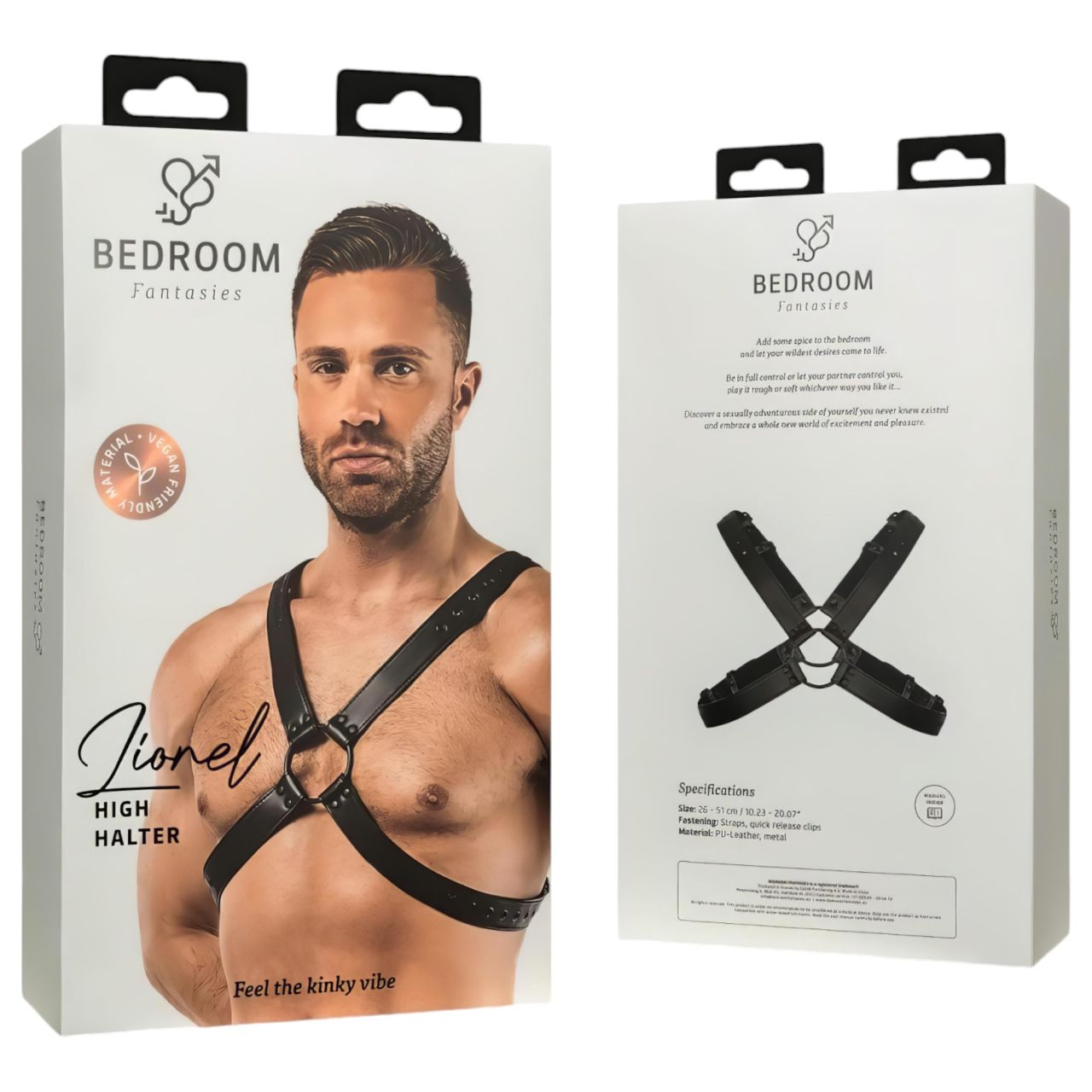 Bedroom Fantasies Lionel - testhám felső (fekete) - S-XL Bedroom Fantasies Lionel - testhám felső (fekete) - S-XL