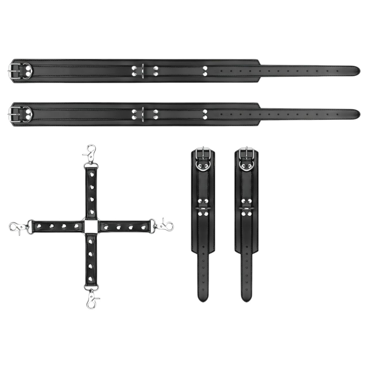 Bedroom Fantasies - csukló- és comb bilincs (fekete) Bedroom Fantasies - csukló- és comb bilincs (fekete)