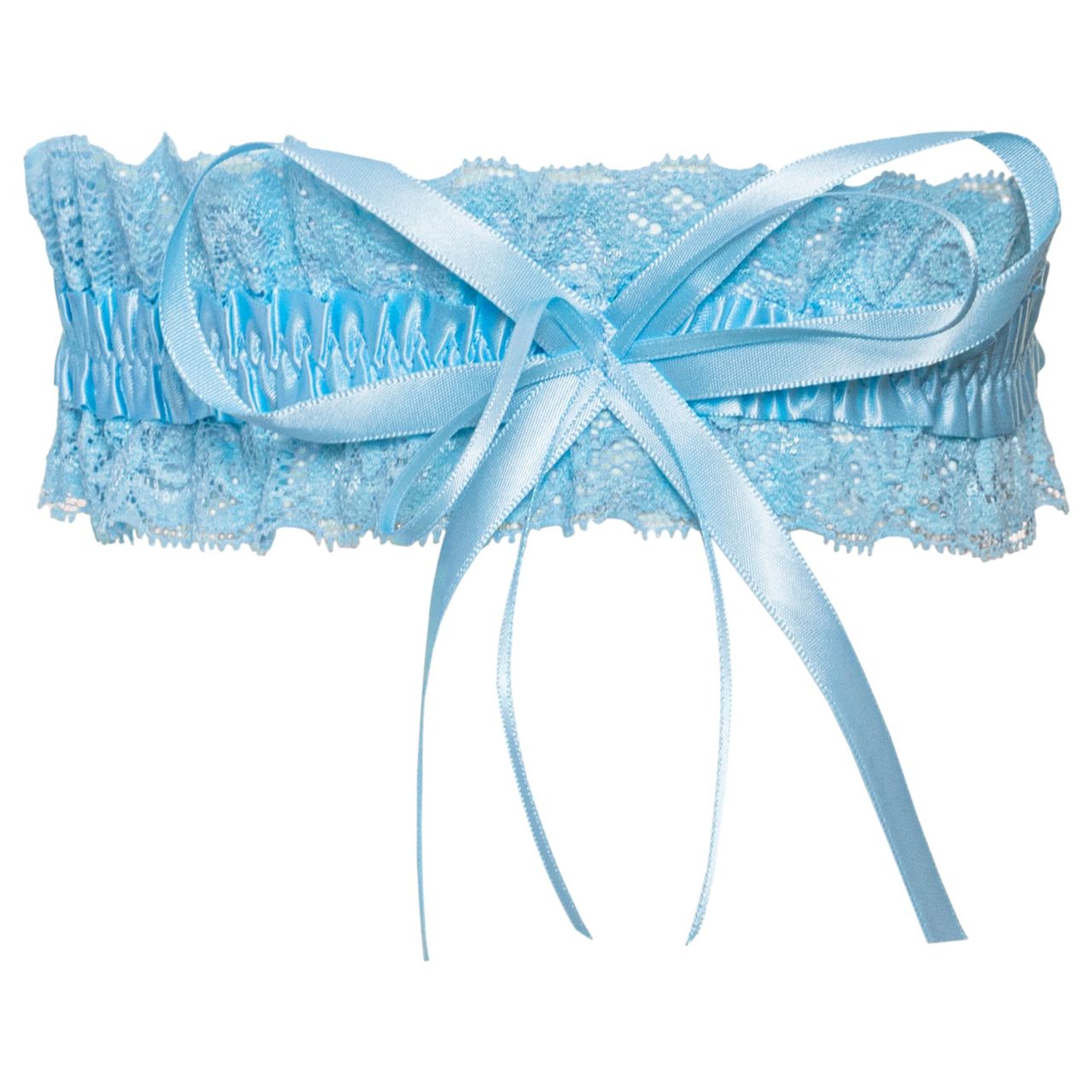 Cottelli - masnis csipke harisnyakötő - S-L (kék)