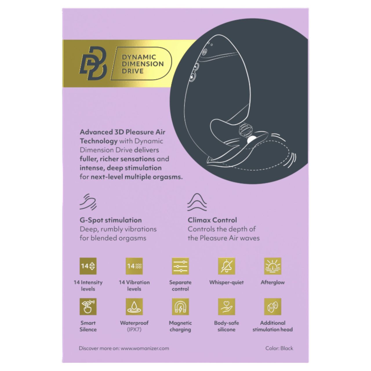 Womanizer Next Duo - 2in1 G-pont vibrátor (fekete) Womanizer Next Duo - 2in1 G-pont vibrátor (fekete)