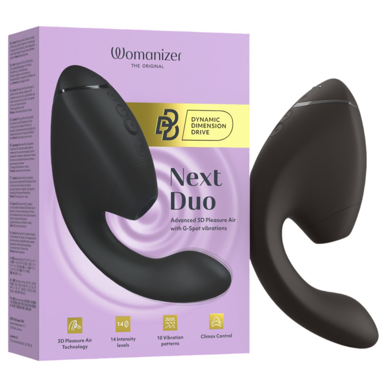 Womanizer Next Duo - 2in1 G-pont vibrátor (fekete) Womanizer Next Duo - 2in1 G-pont vibrátor (fekete)