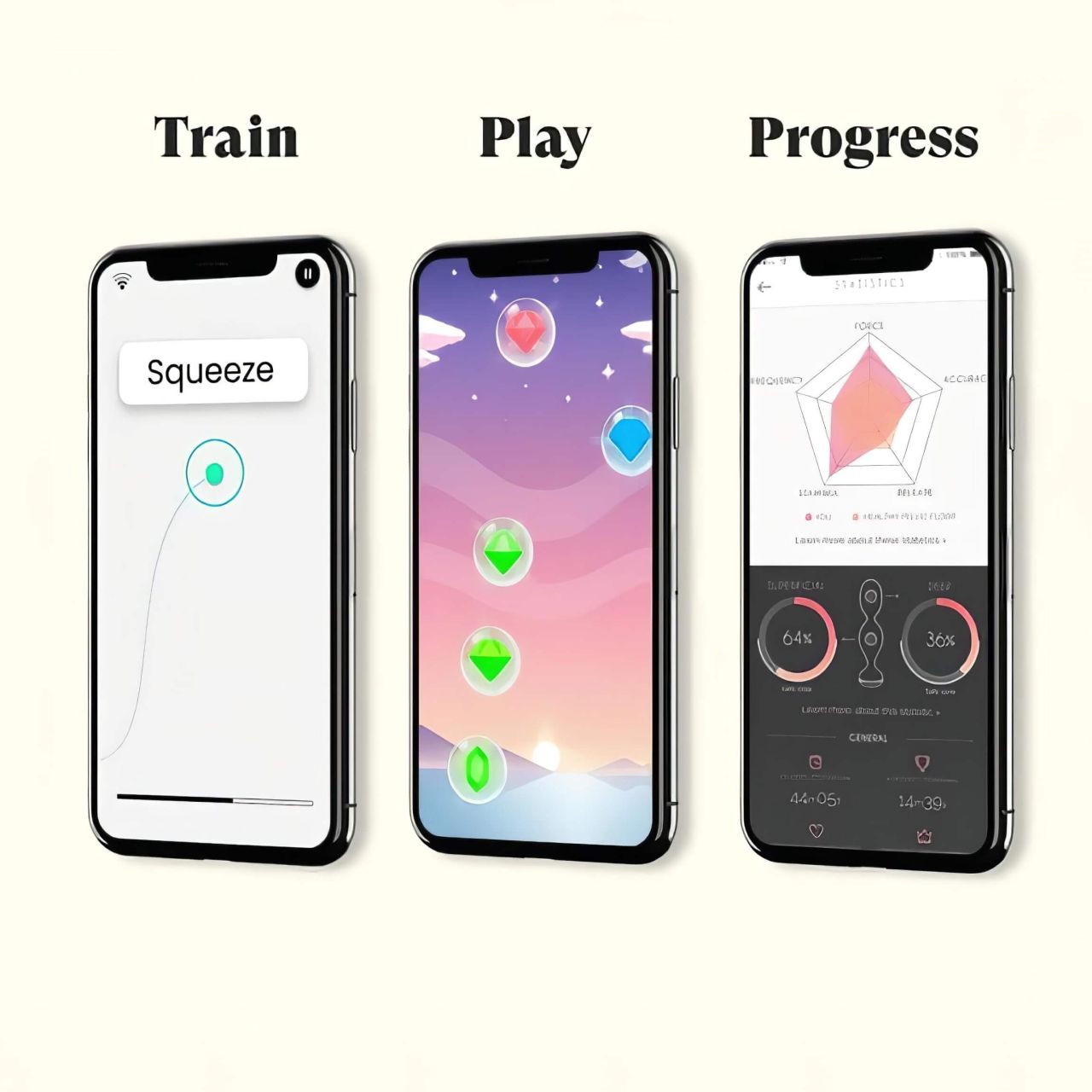 Perifit - okos, akkus gésagolyó (pink)