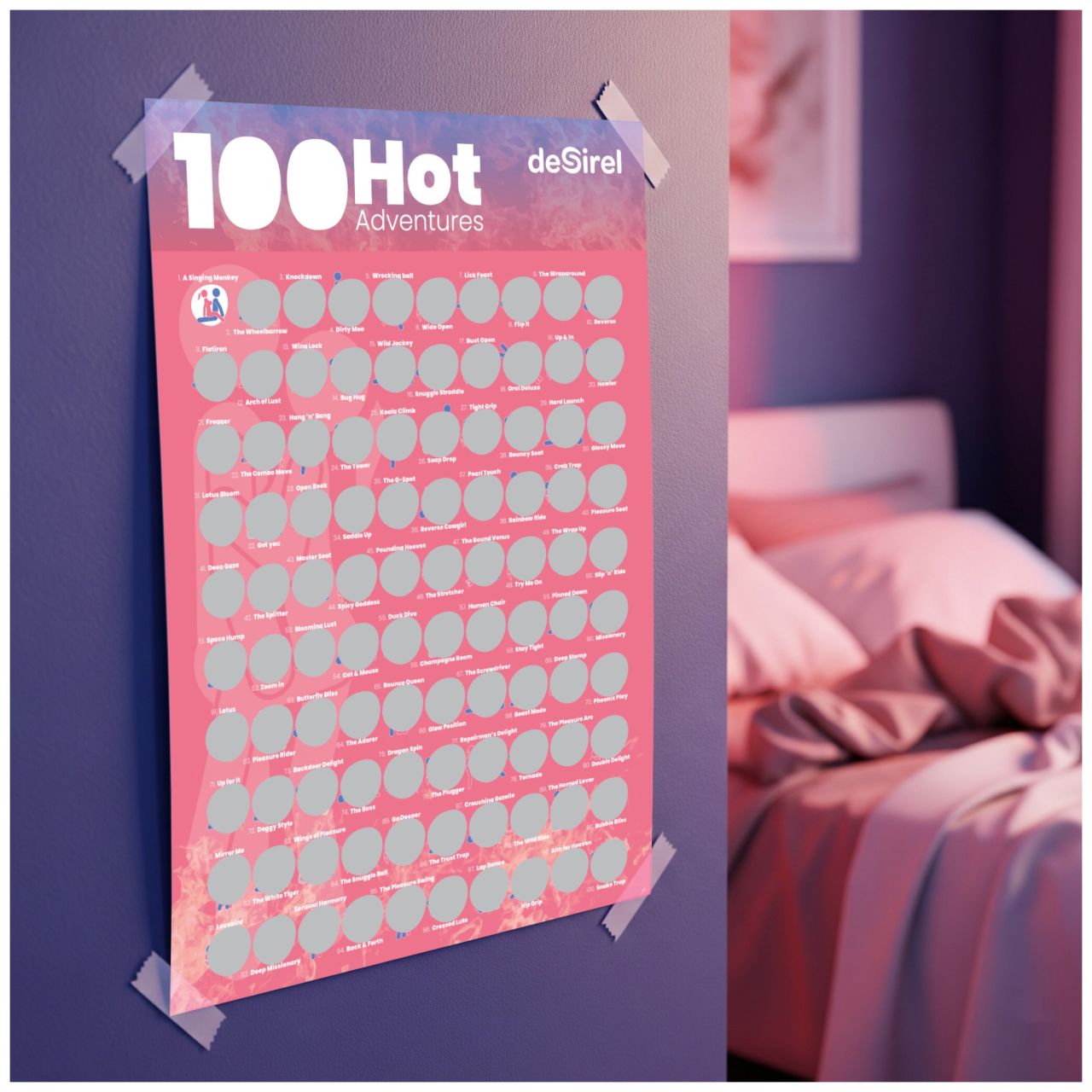 Desirel - 100 szexpóz kaparós poszter társasjáték (angol) Desirel - 100 szexpóz kaparós poszter társasjáték (angol)