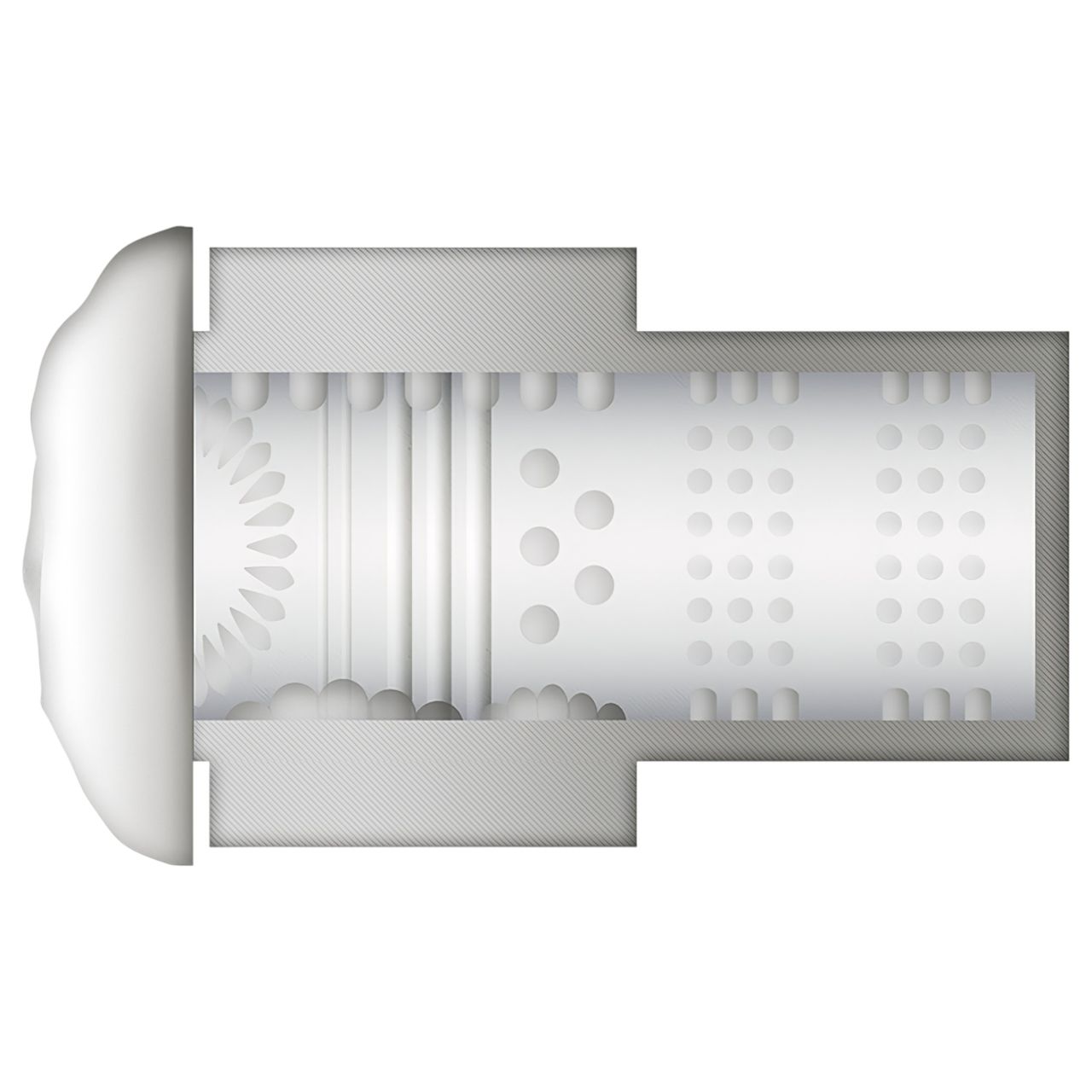 JamyJob - fel-le mozgó, rezgő maszturbátor (fekete)