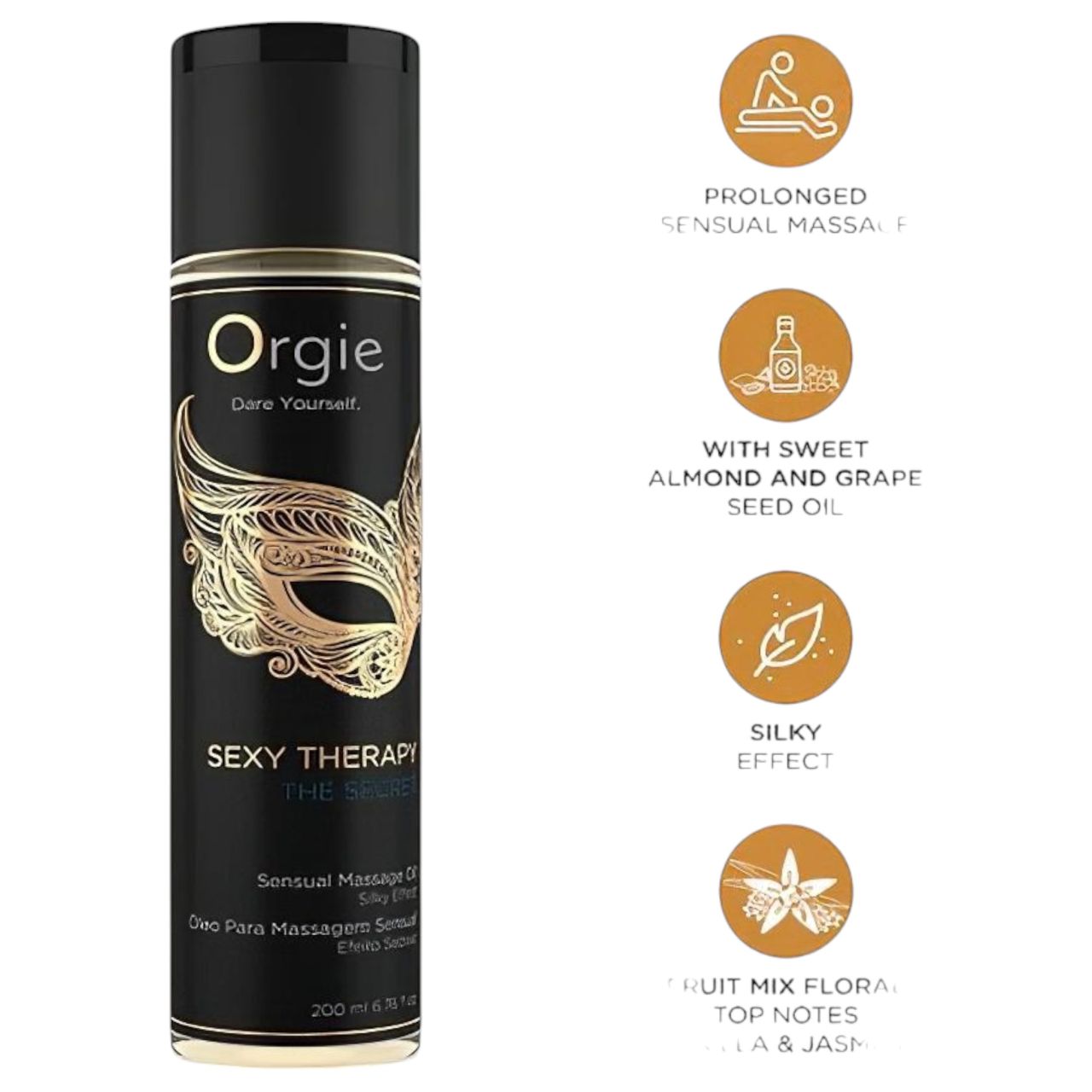 Orgie The Secret - érzéki masszázsolaj (200ml) Orgie The Secret - érzéki masszázsolaj (200ml)