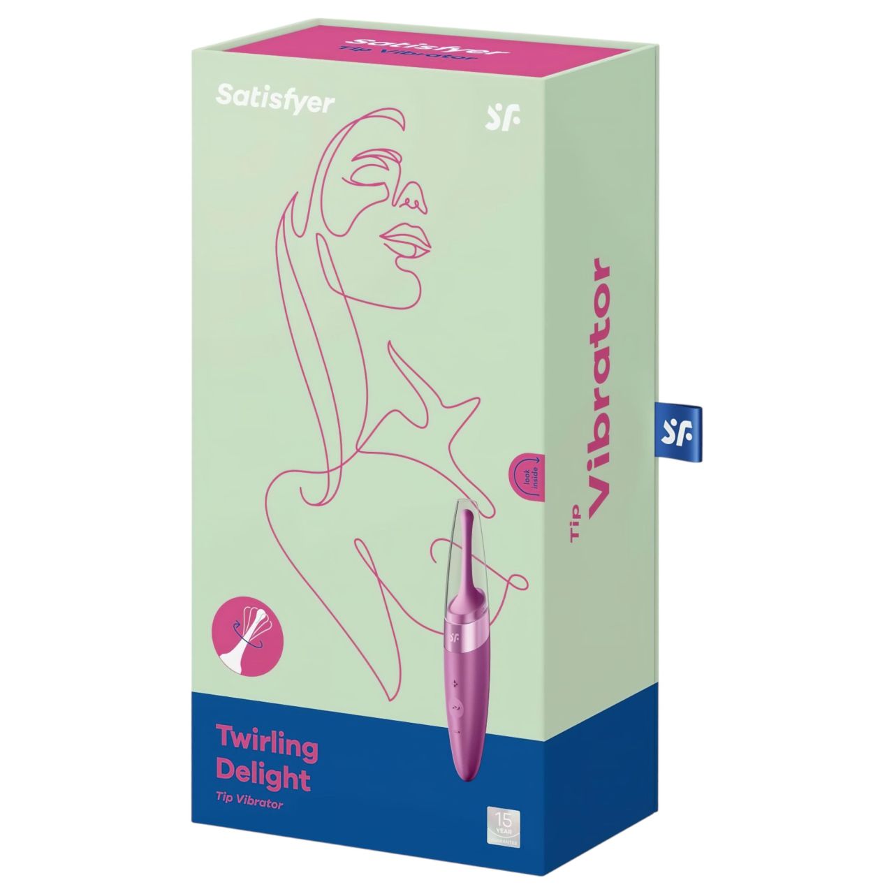 / Satisfyer Twirling Delight - vízálló csikló vibrátor (lila)