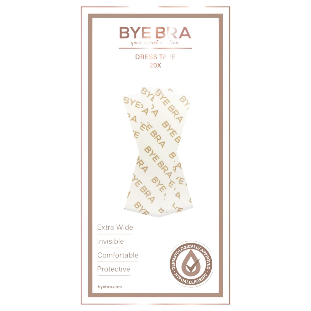 Bye Bra - kétoldalas ruharögzítő szalag (20db) Bye Bra - kétoldalas ruharögzítő szalag (20db)
