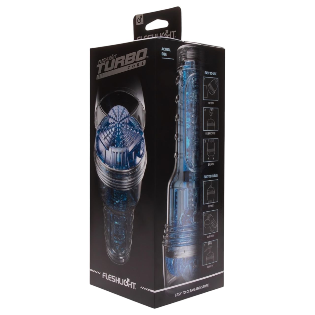Fleshlight Turbo Core - szívó maszturbátor (kék) Fleshlight Turbo Core - szívó maszturbátor (kék)