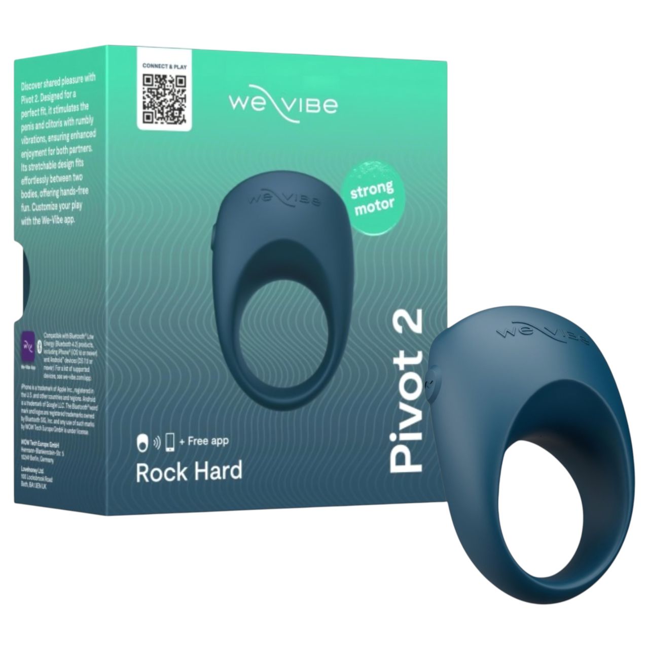 We-Vibe Pivot 2 - okos vibrációs péniszgyűrű (kék)